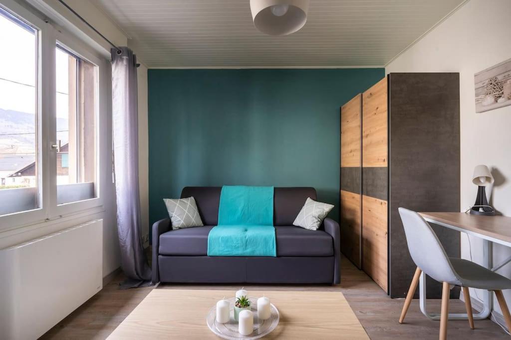 Studio Cosy Proche Du Centre + Parking Gratuit Cluses Eksteriør bilde